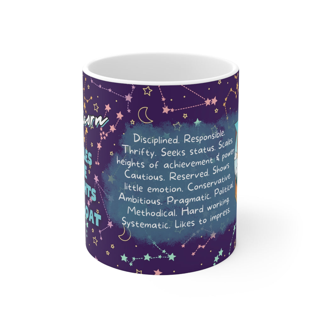 Capricorn Zodiac Mug - Ambitious and Resilient