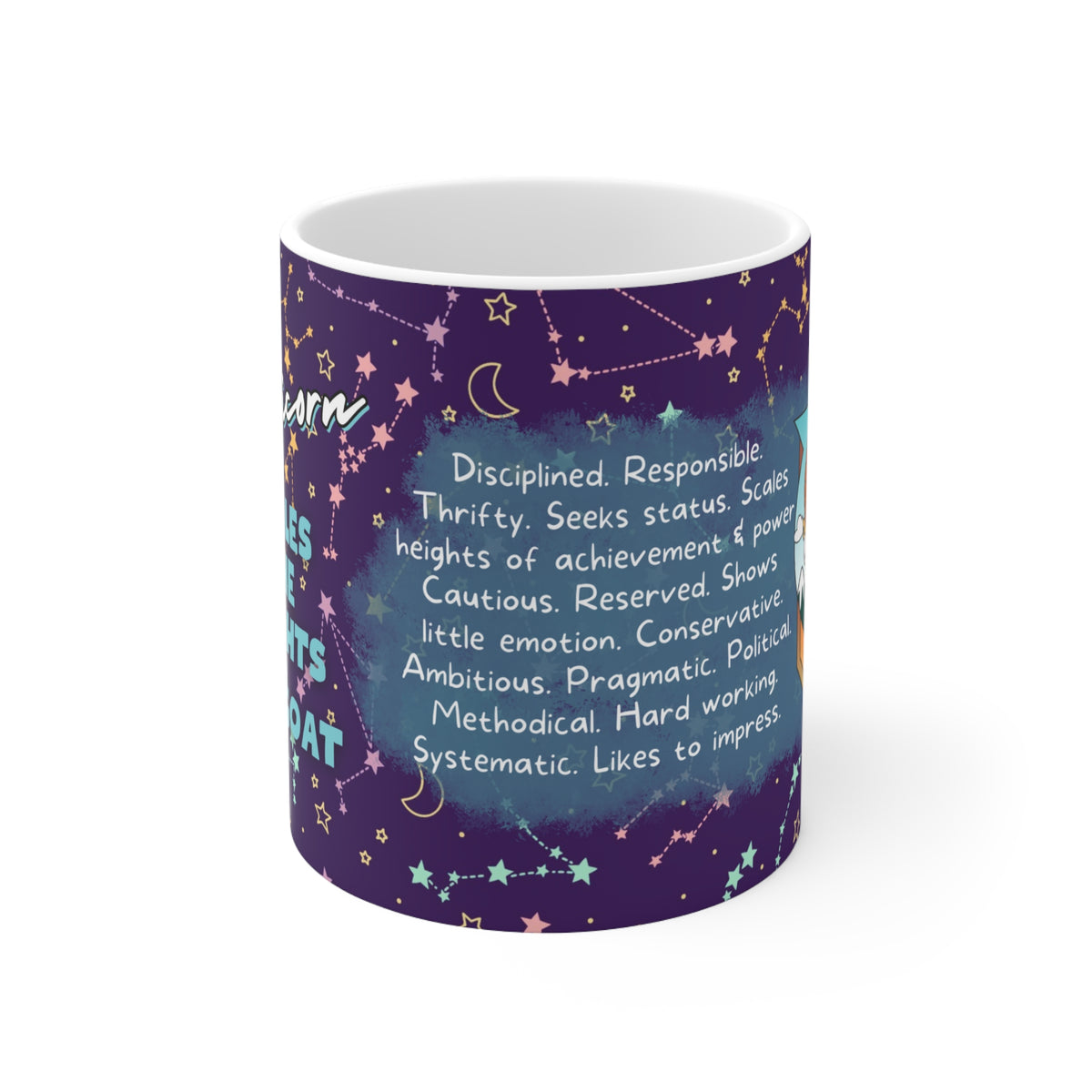 Capricorn Zodiac Mug - Ambitious and Resilient