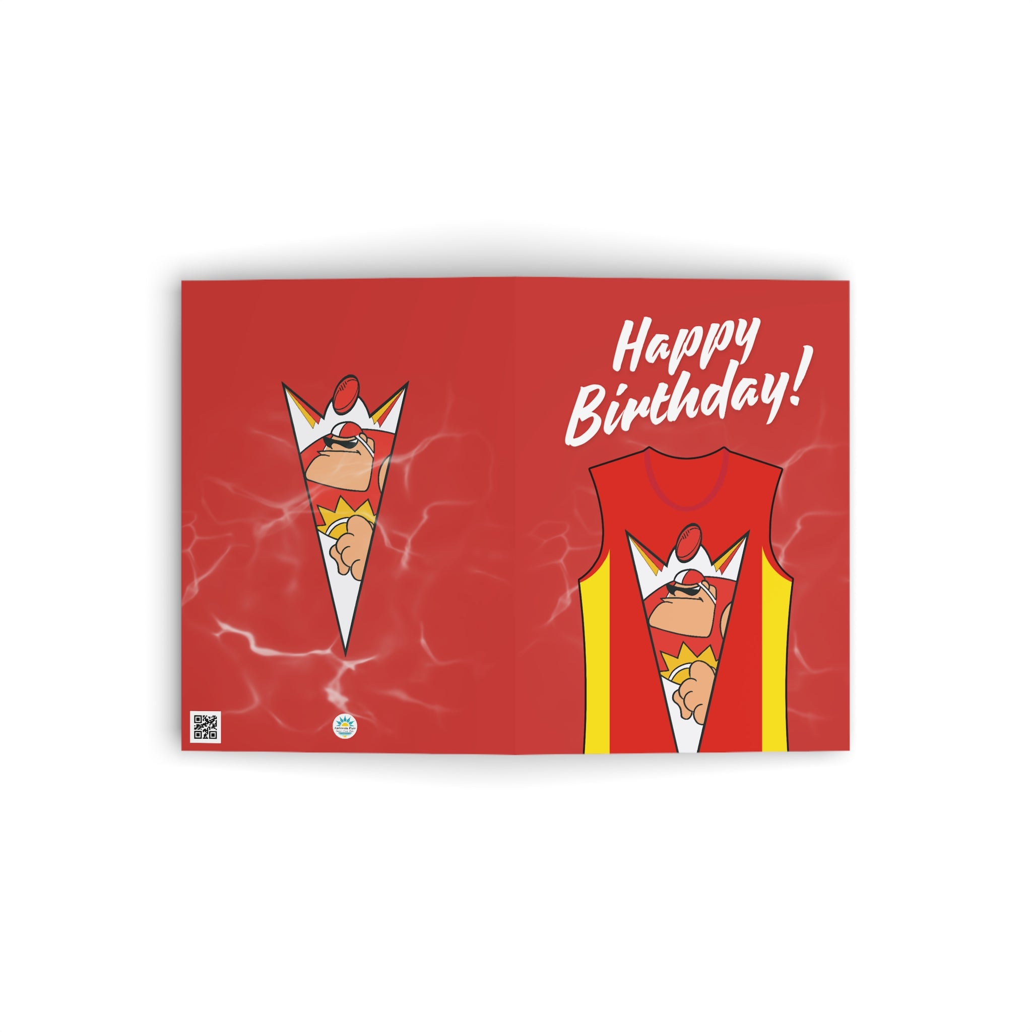 Gold Coasters - Football Birthday Card