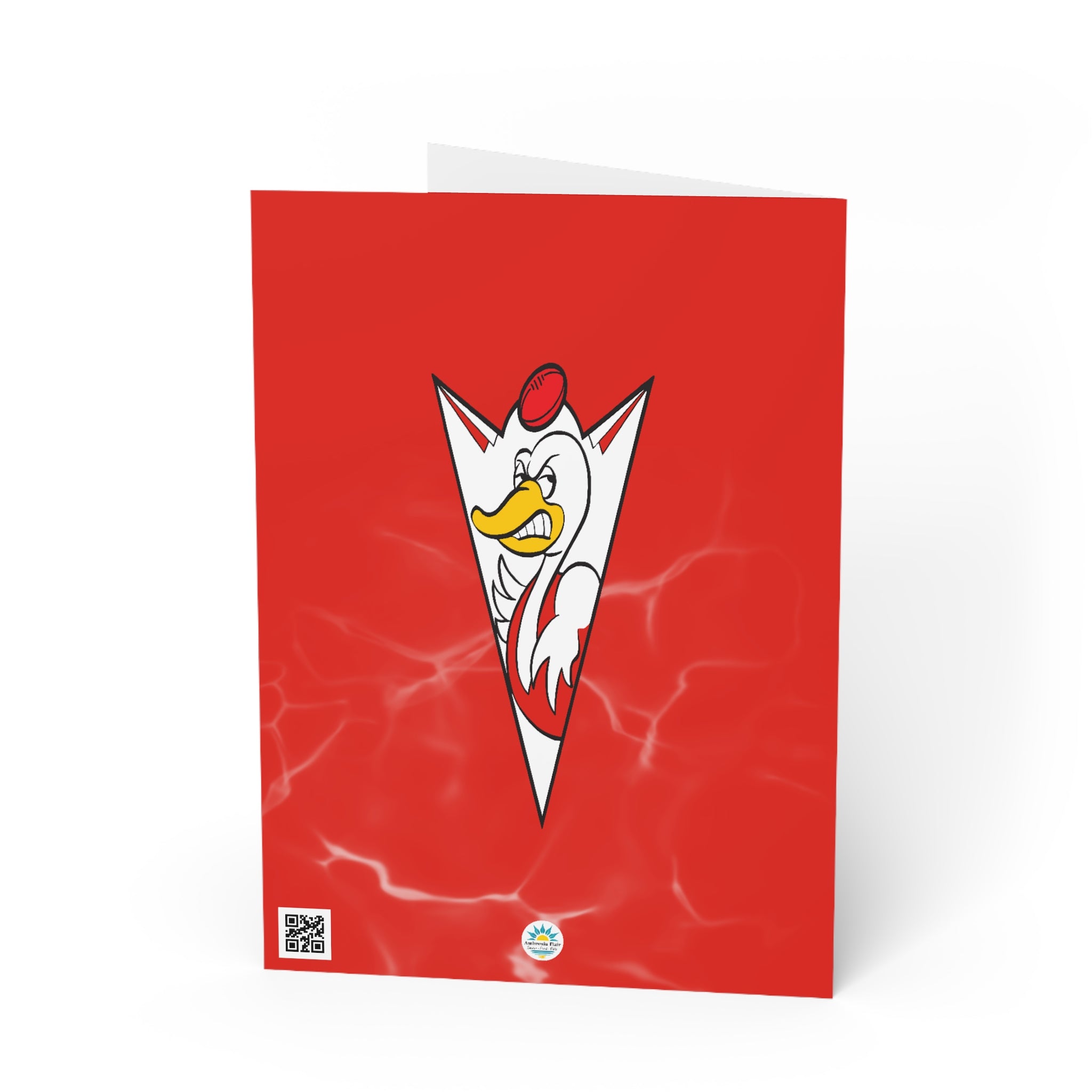 Red & White - Football Birthday Card