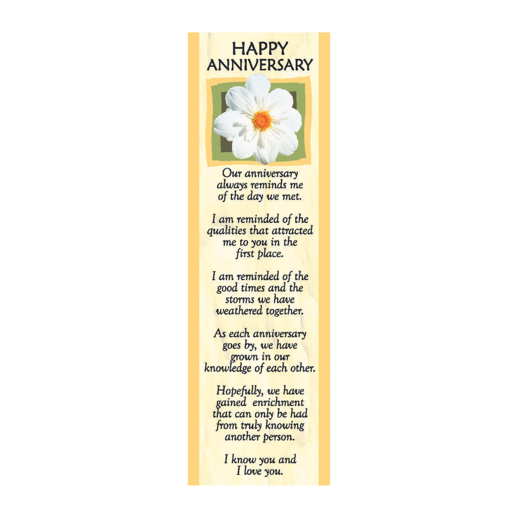 Happy Anniversary - Loving Memories Bookmark