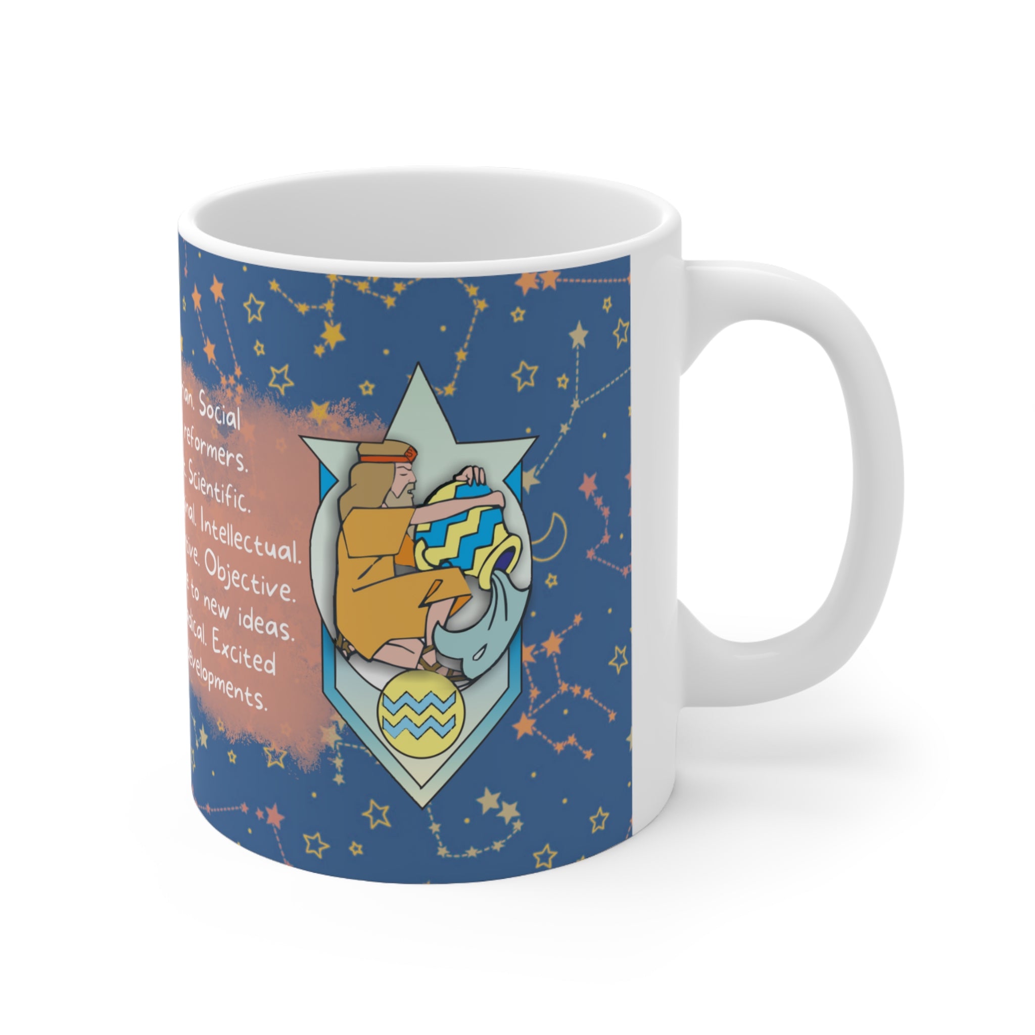 Aquarius Zodiac Mug - Innovative and Visionary
