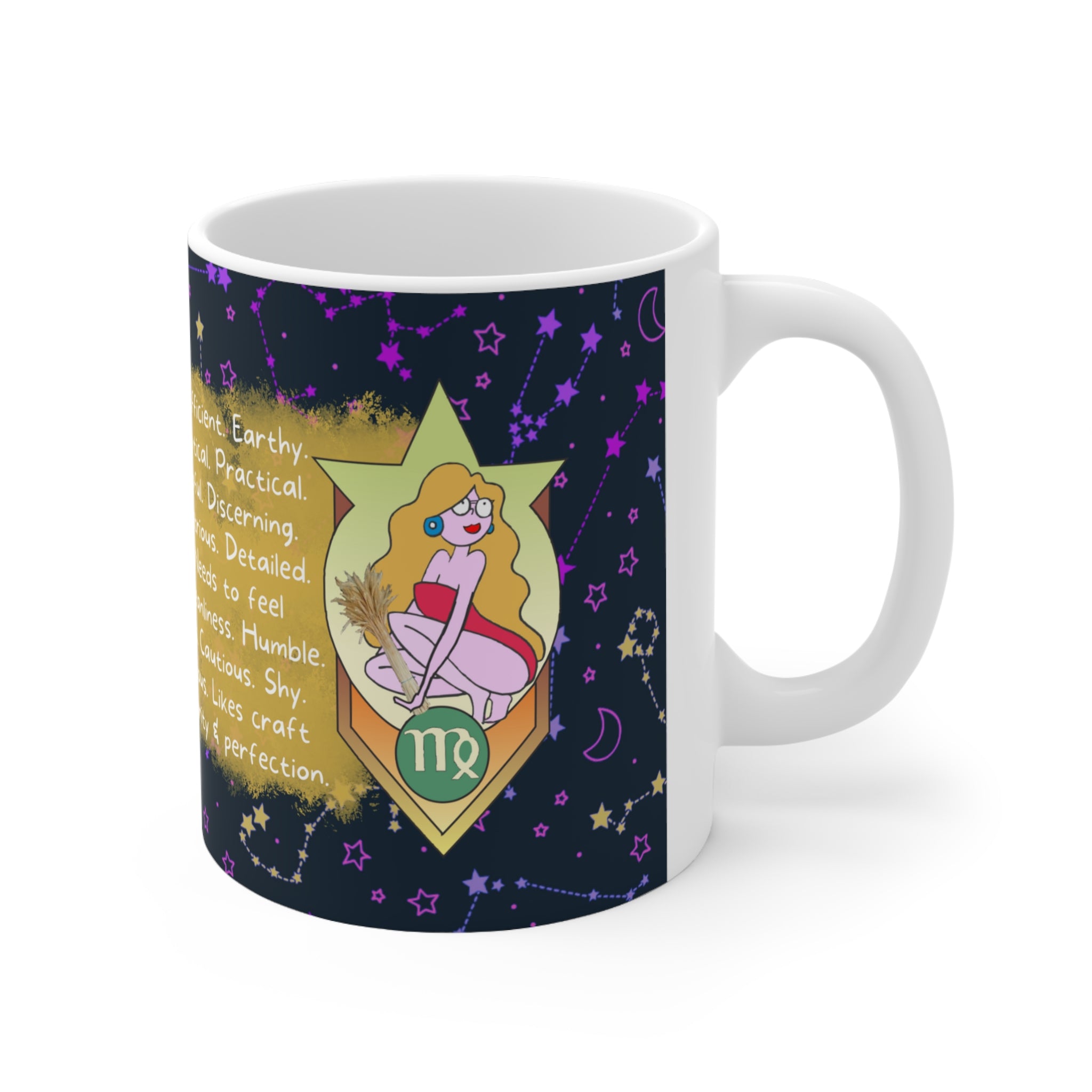 Virgo Zodiac Mug - Practical and Insightful