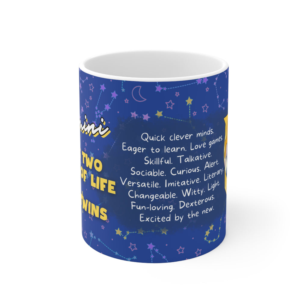 Gemini Zodiac Mug - Lively and Curious