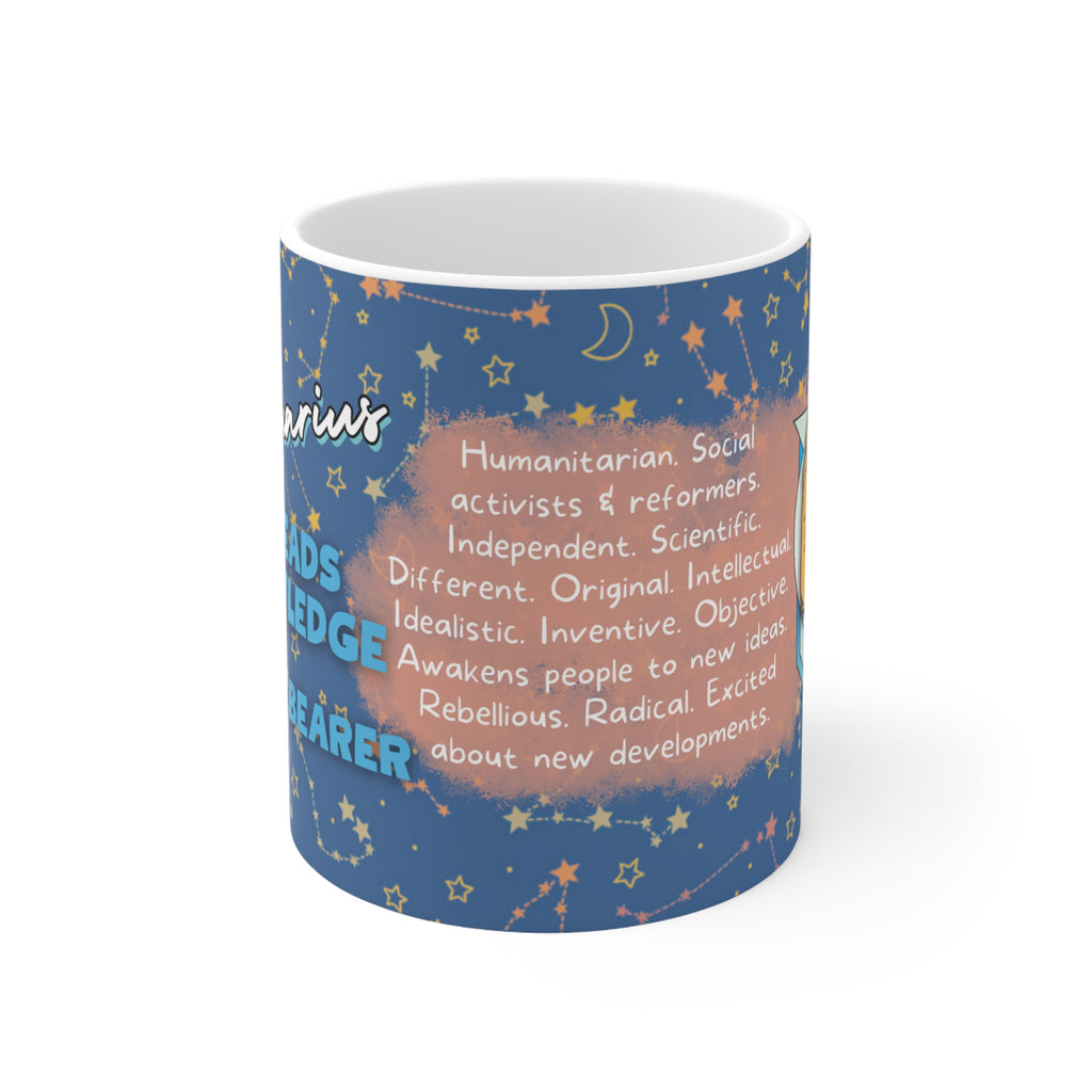 Aquarius Zodiac Mug - Innovative and Visionary