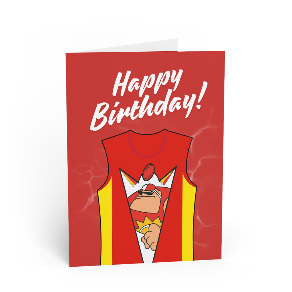 Gold Coasters - Football Birthday Card