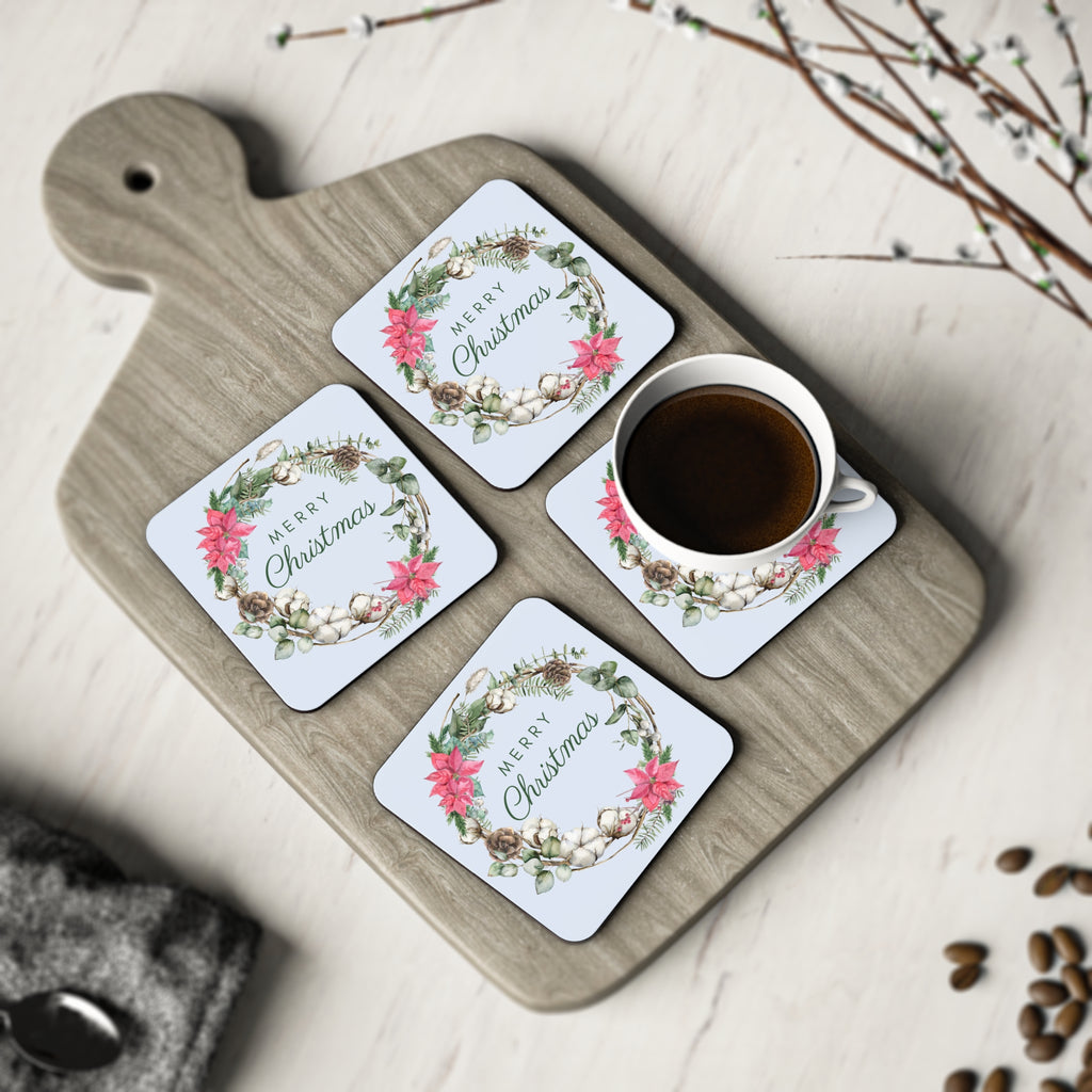 Christmas Bush Wreath Coasters