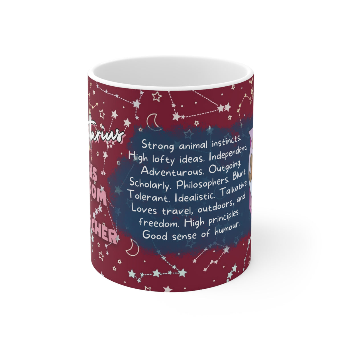 Sagittarius Zodiac Mug - Adventurous and Free-Spirited