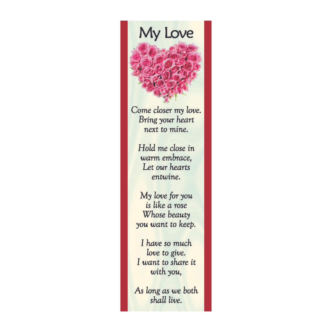 My Love - Romantic Gesture Bookmark