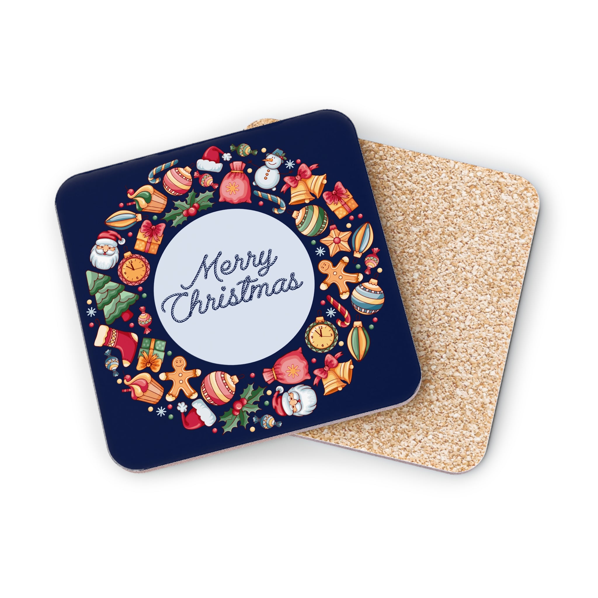 Merry Christmas Ornament Coasters