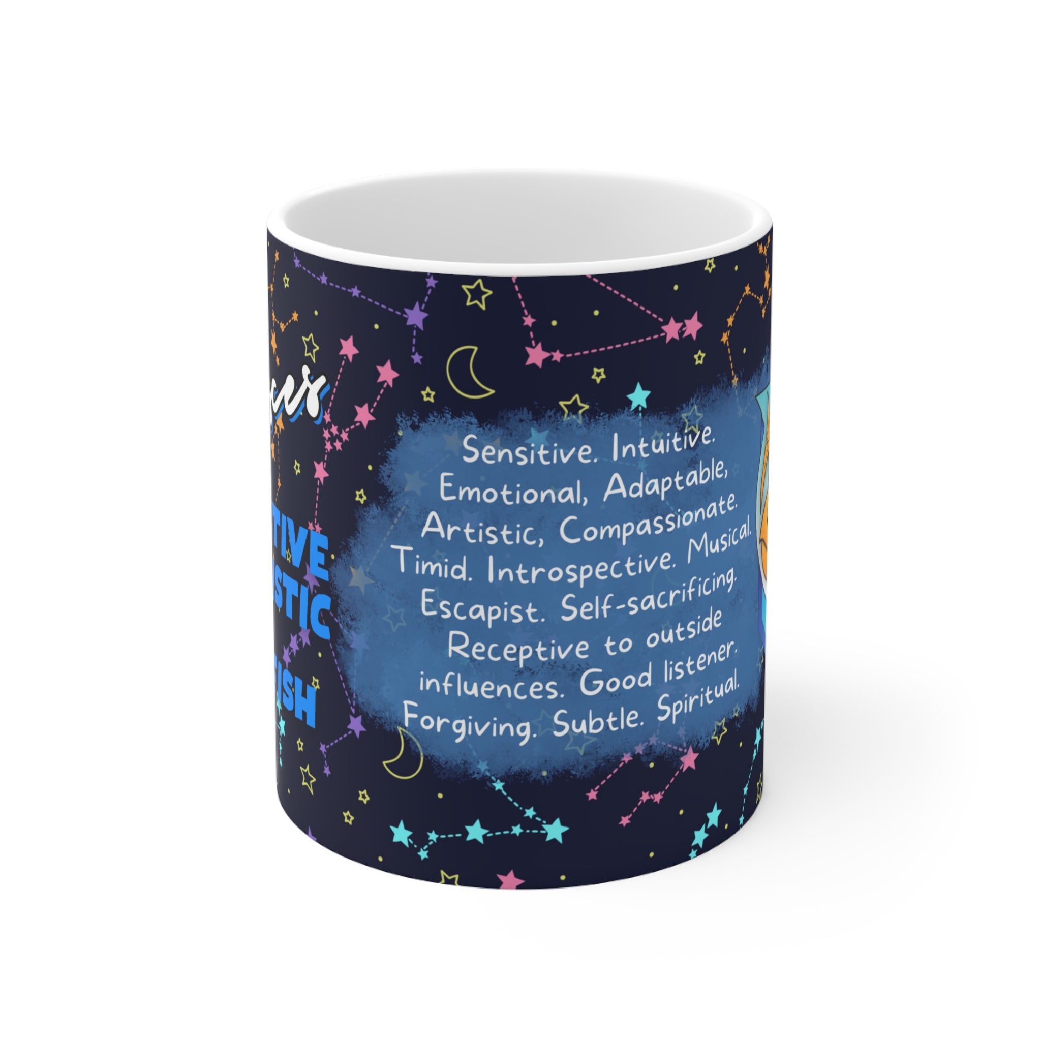 Pisces Zodiac Mug - Compassionate and Intuitive