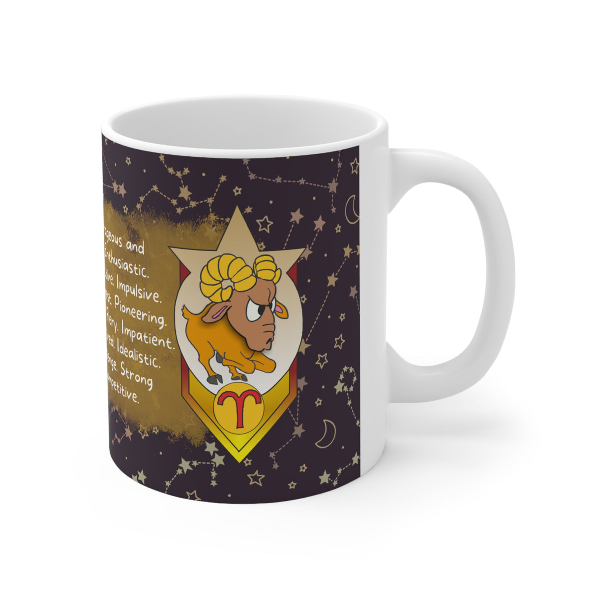 Aries Zodiac Mug - Bold and Spirited
