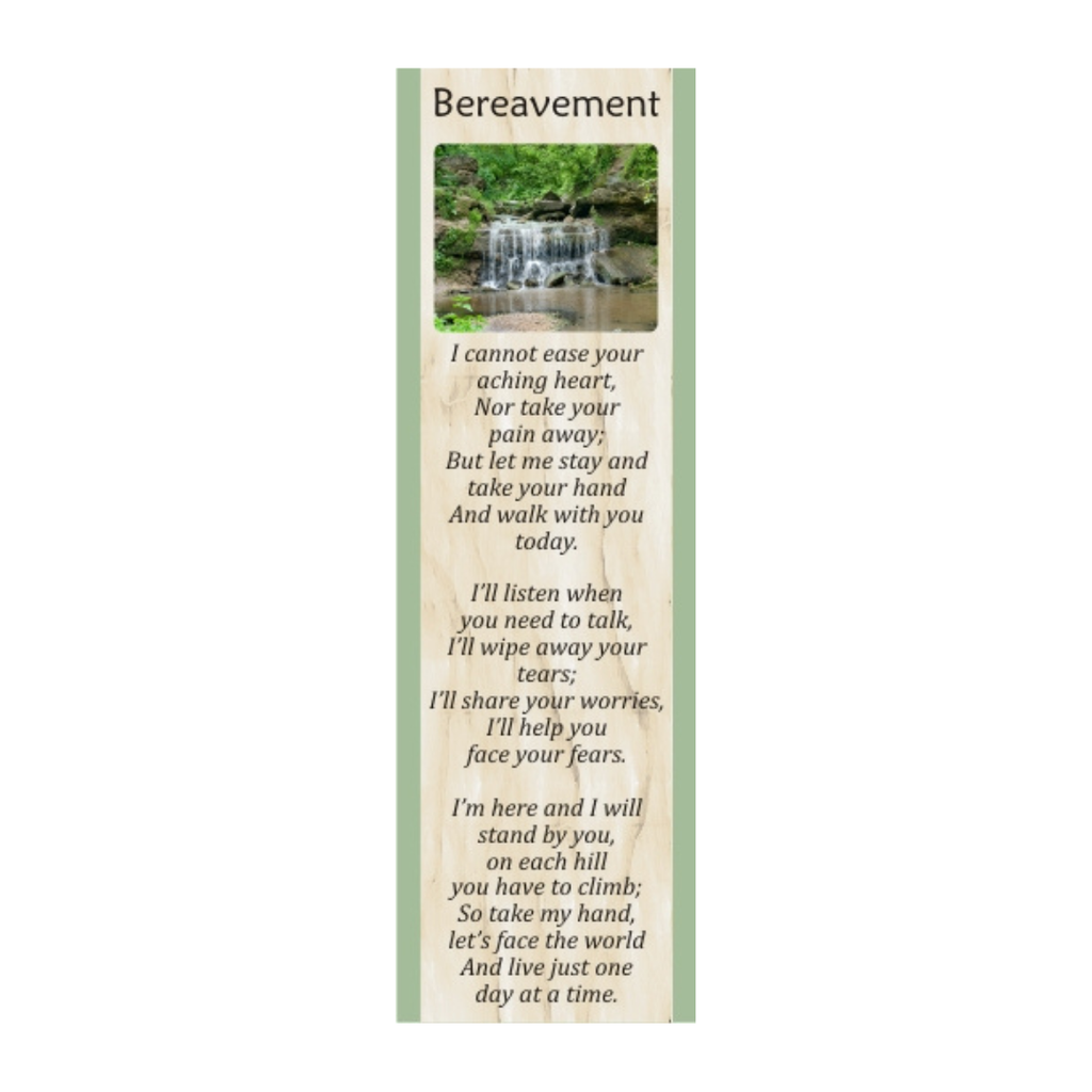 Bereavement - Comfort and Solace Bookmark