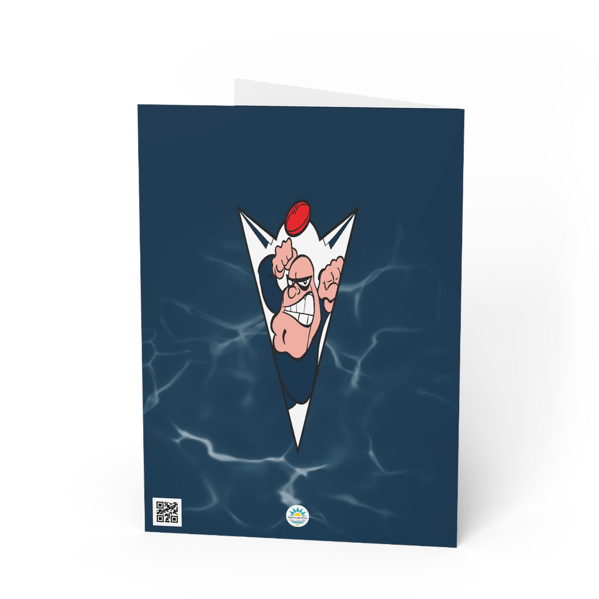 Navy Blues -  Football Birthday Card