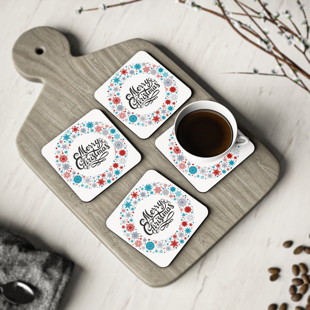 Merry Christmas Stars Coasters