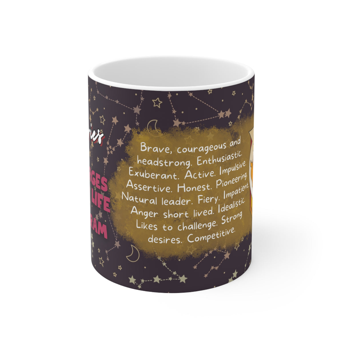 Aries Zodiac Mug - Bold and Spirited