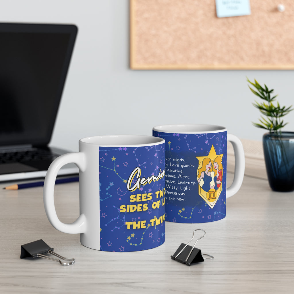 Gemini Zodiac Mug - Lively and Curious
