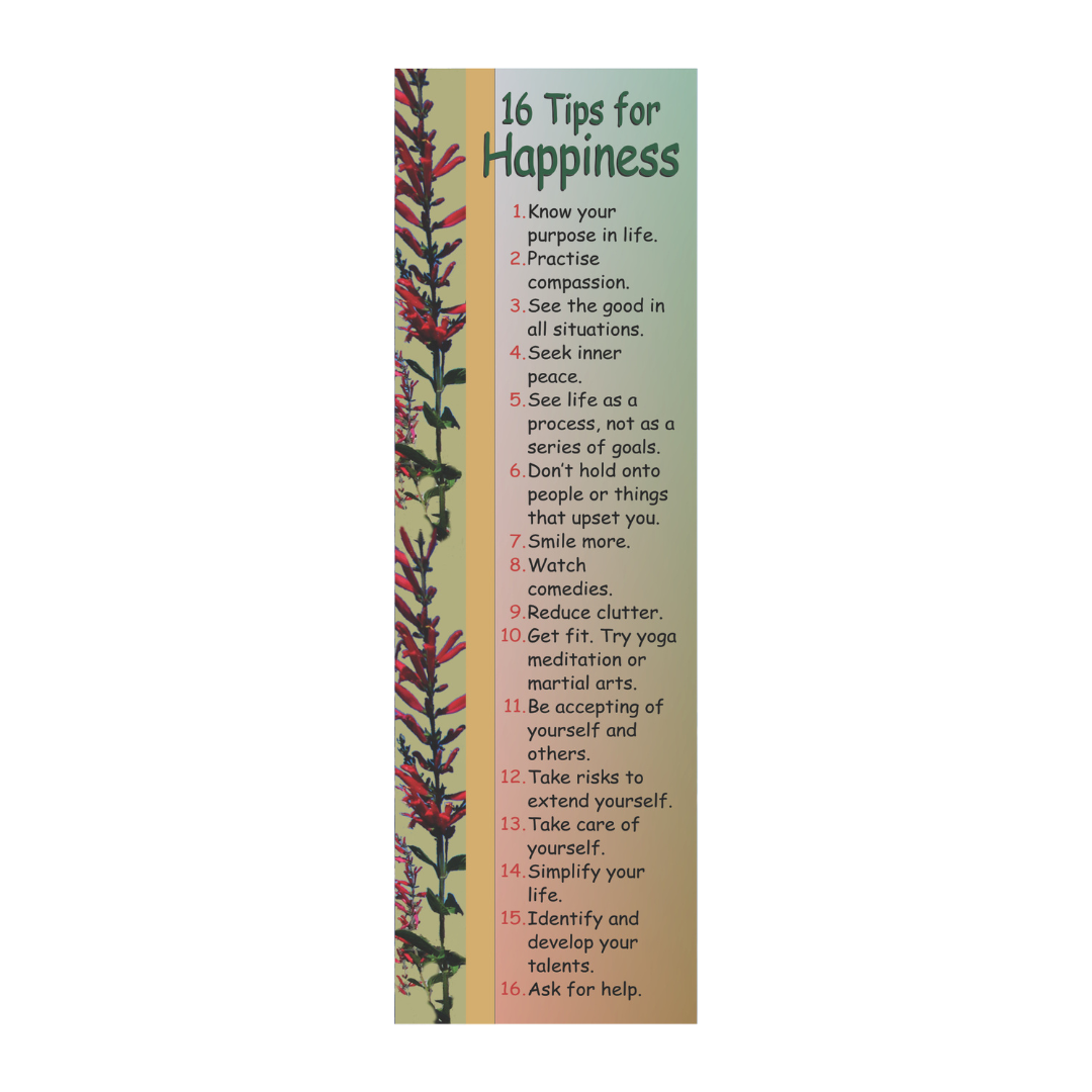 Happiness (16 Tips) Bookmark