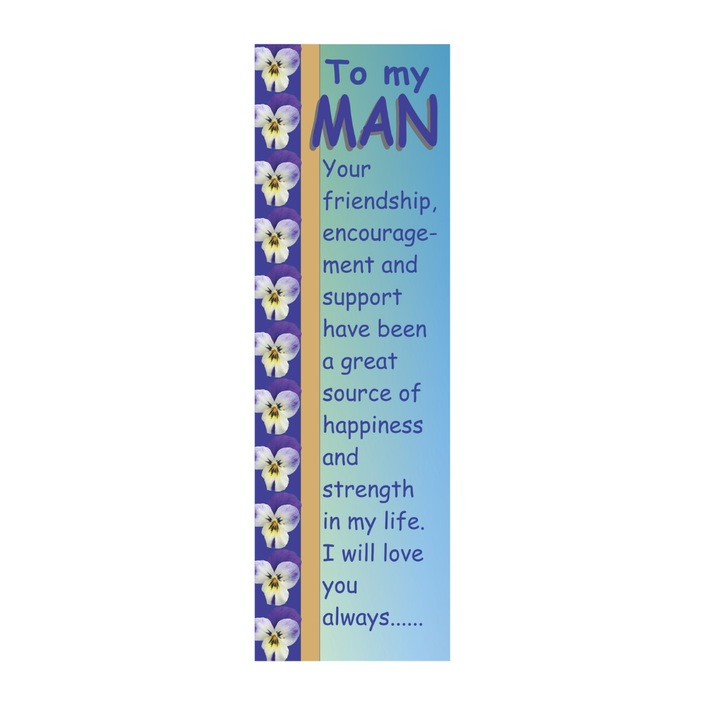 To My Man Bookmark