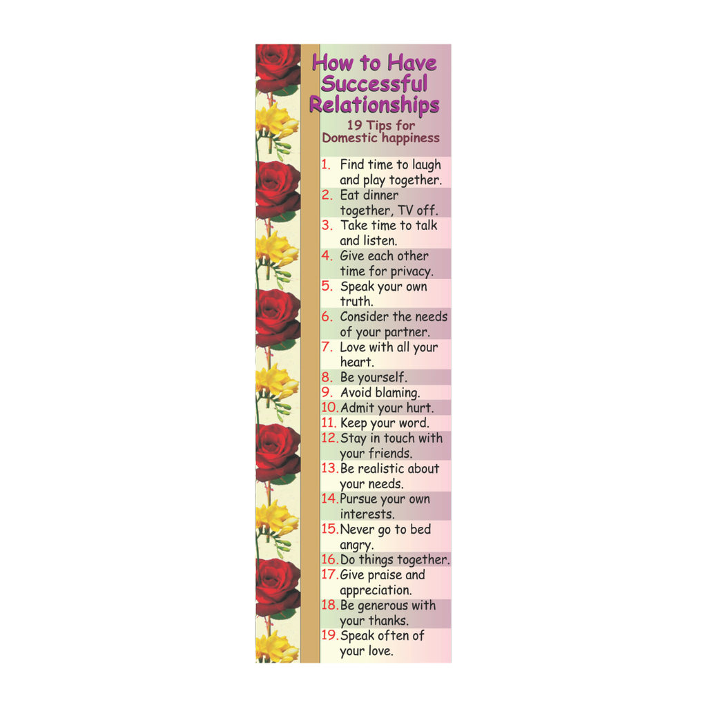Successful Relationships Bookmark