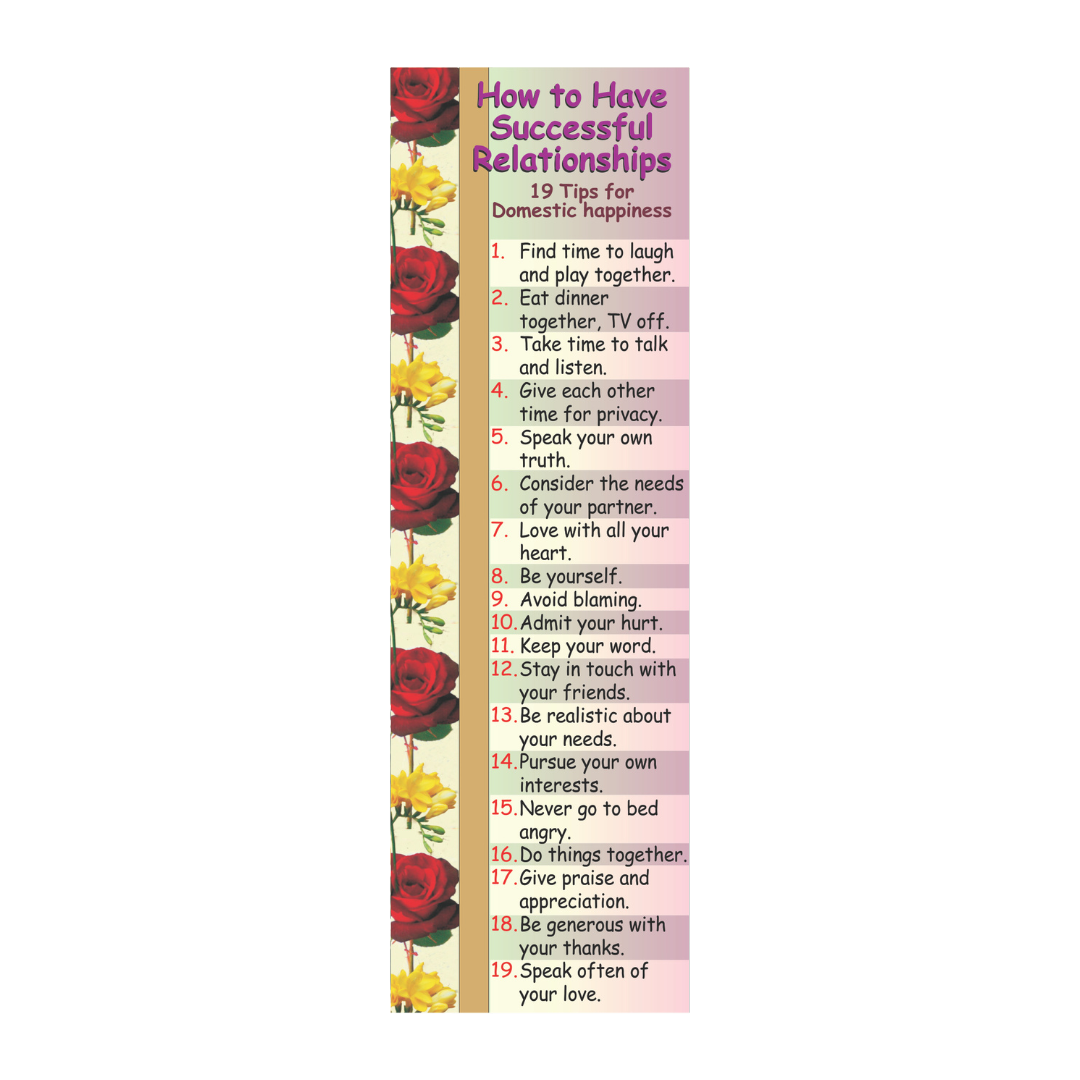 Successful Relationships Bookmark