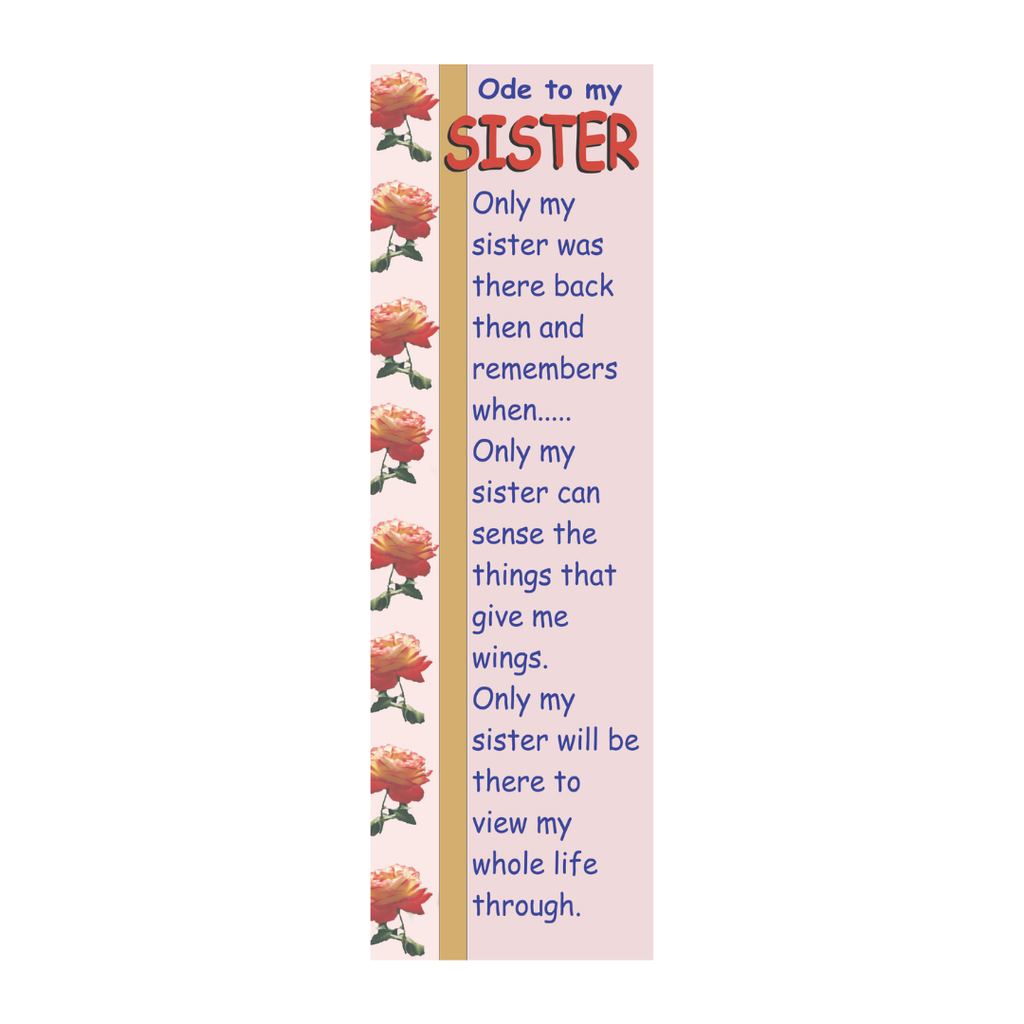 Ode to My Sister Bookmark