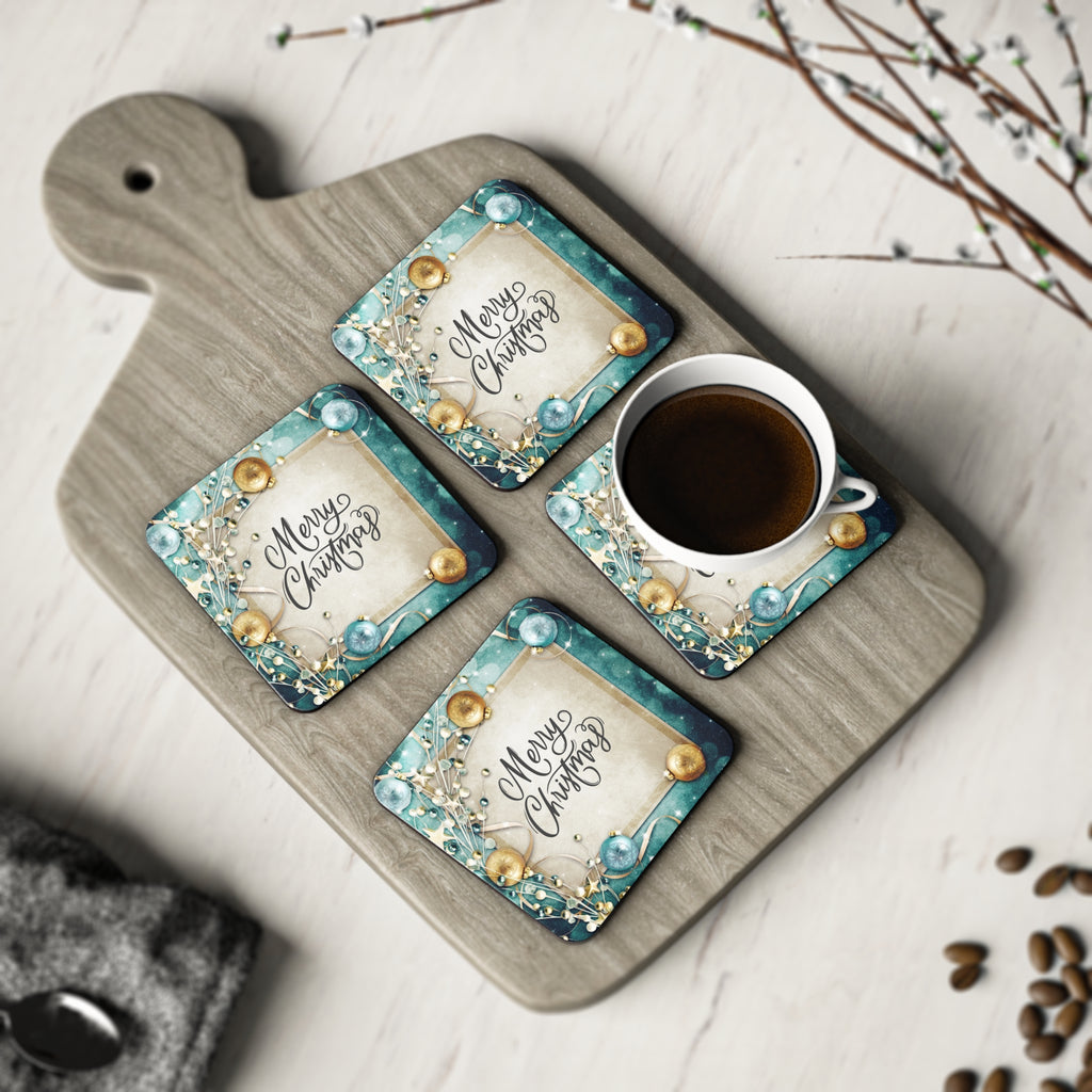 Merry Bauble Christmas Coasters