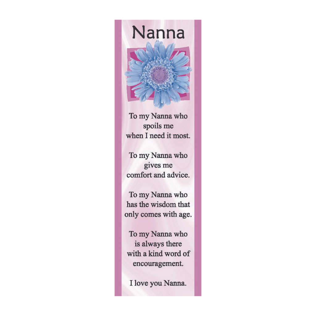 Nanna - Cherished Memories Bookmark