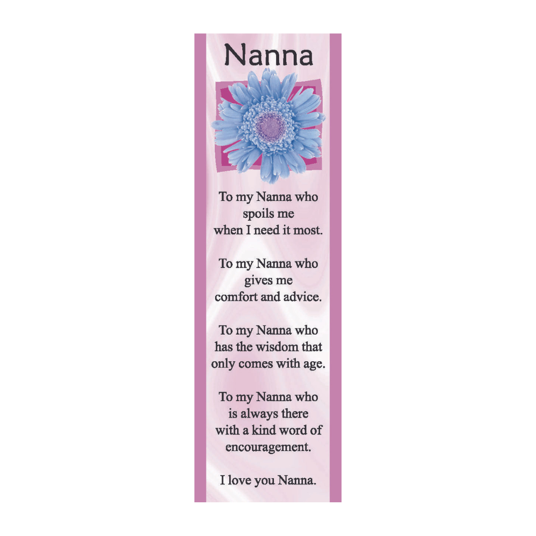 Nanna - Cherished Memories Bookmark
