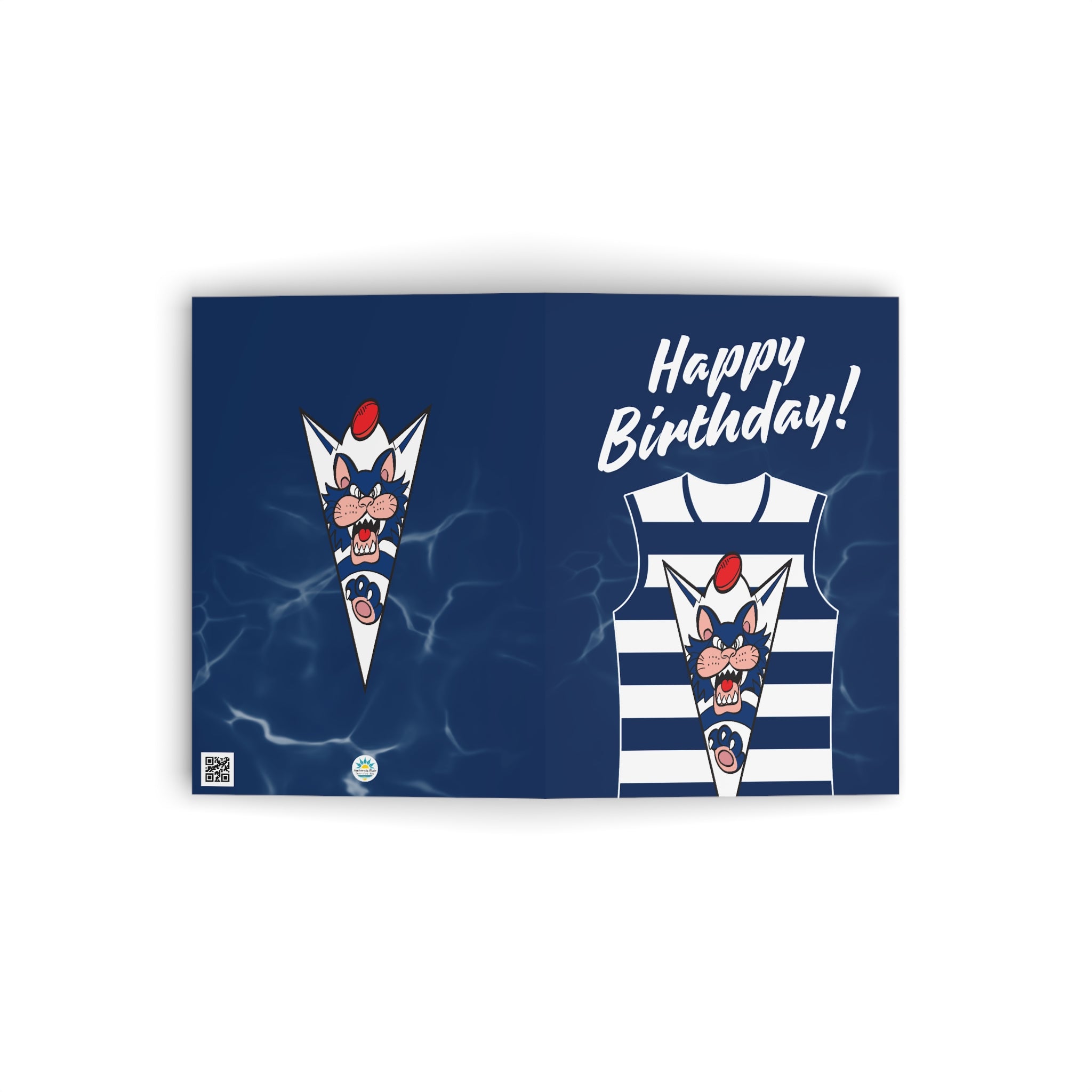 Cats Whiskers - Football Birthday Card