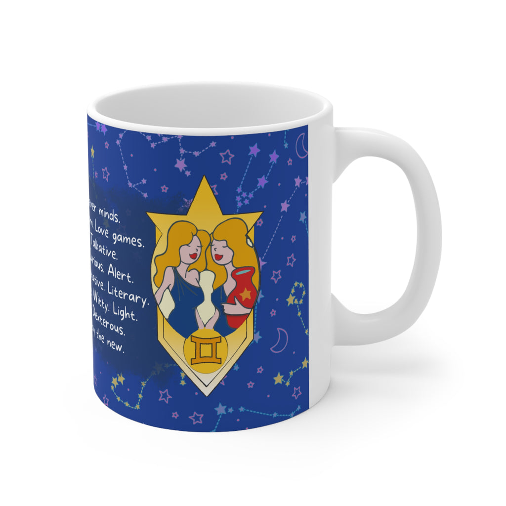 Gemini Zodiac Mug - Lively and Curious