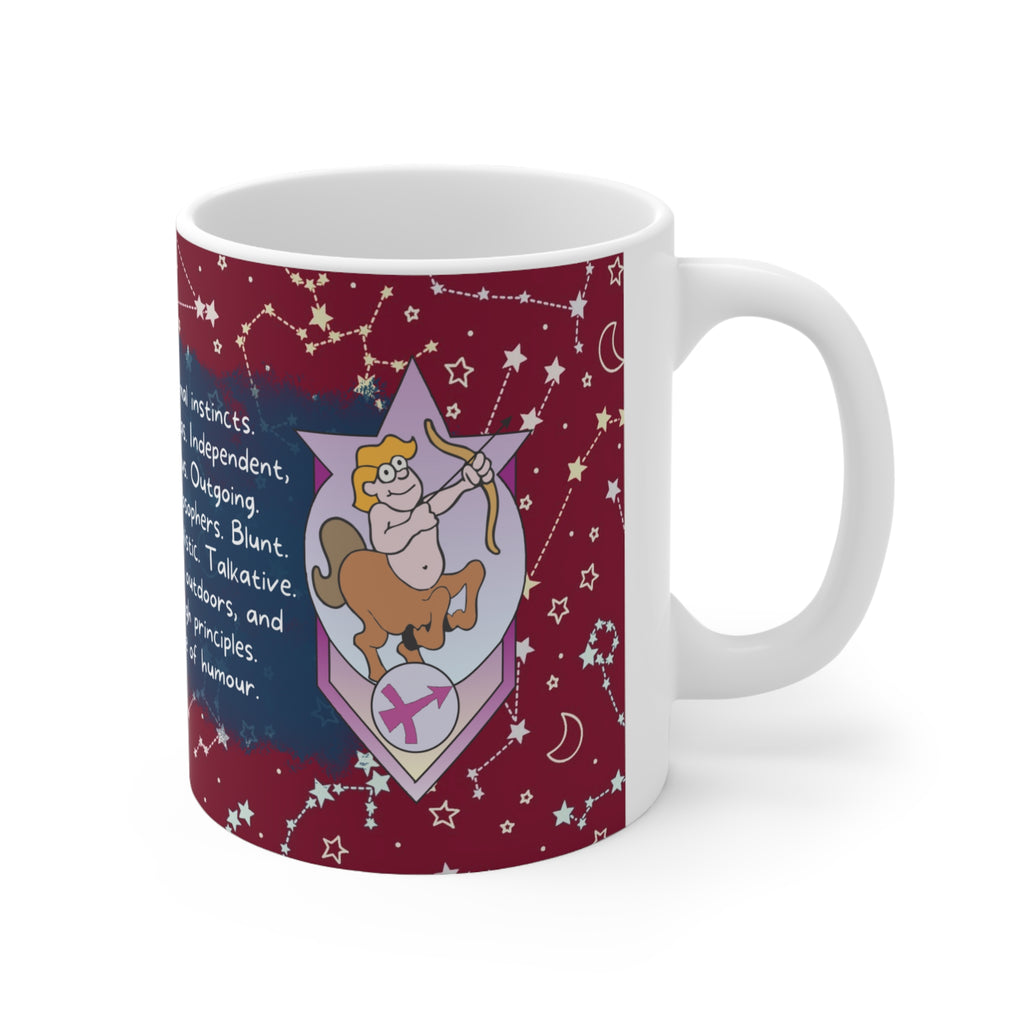 Sagittarius Zodiac Mug - Adventurous and Free-Spirited