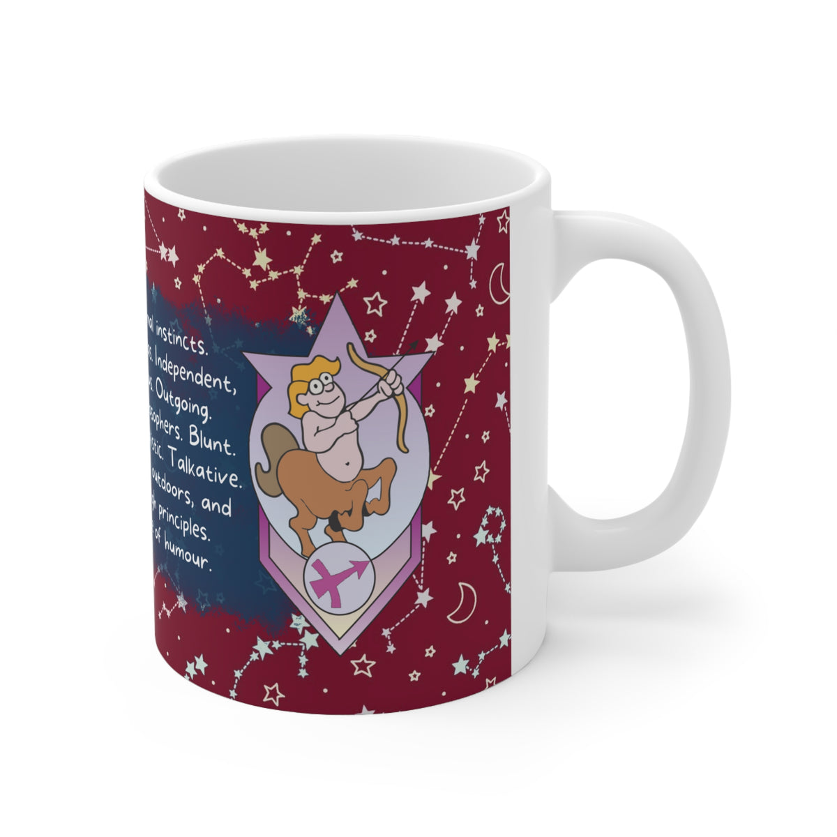 Sagittarius Zodiac Mug - Adventurous and Free-Spirited