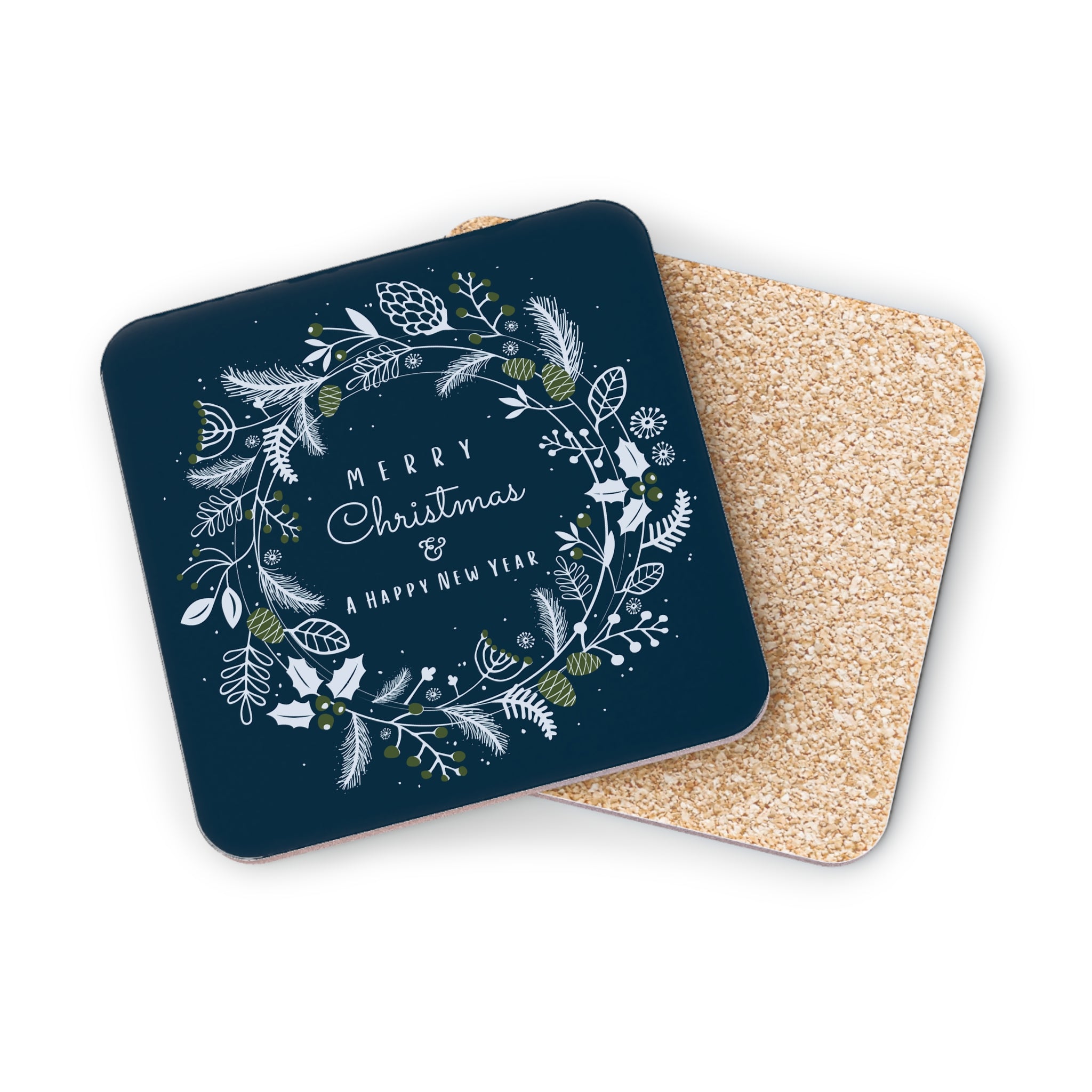 Christmas Boho Blue Coasters