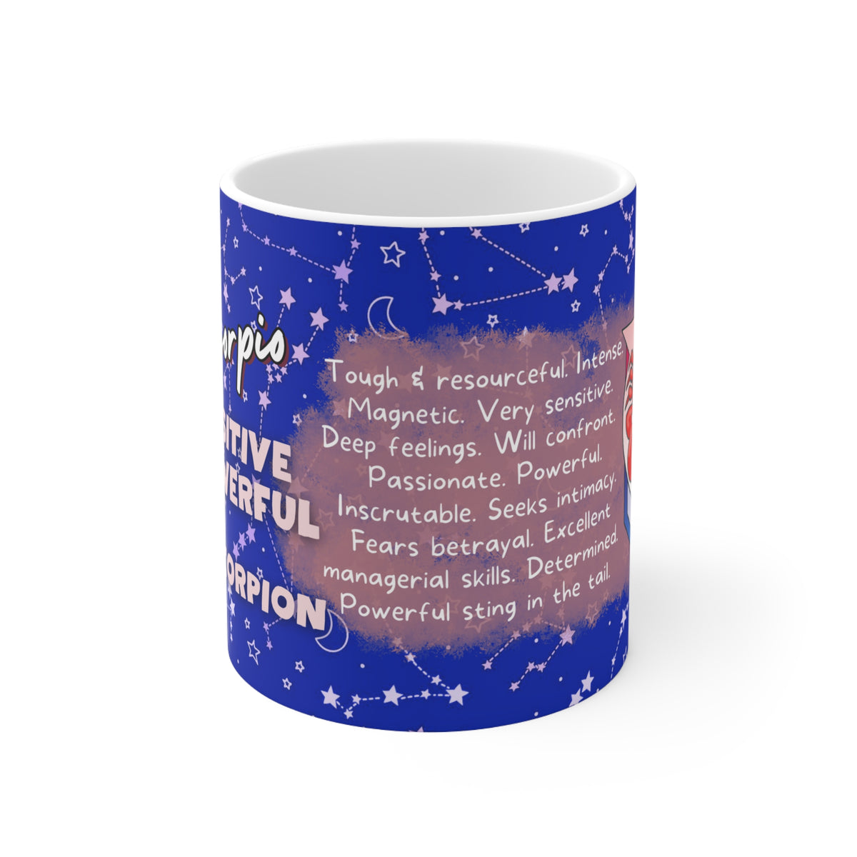 Scorpio Zodiac Mug - Intense and Passionate