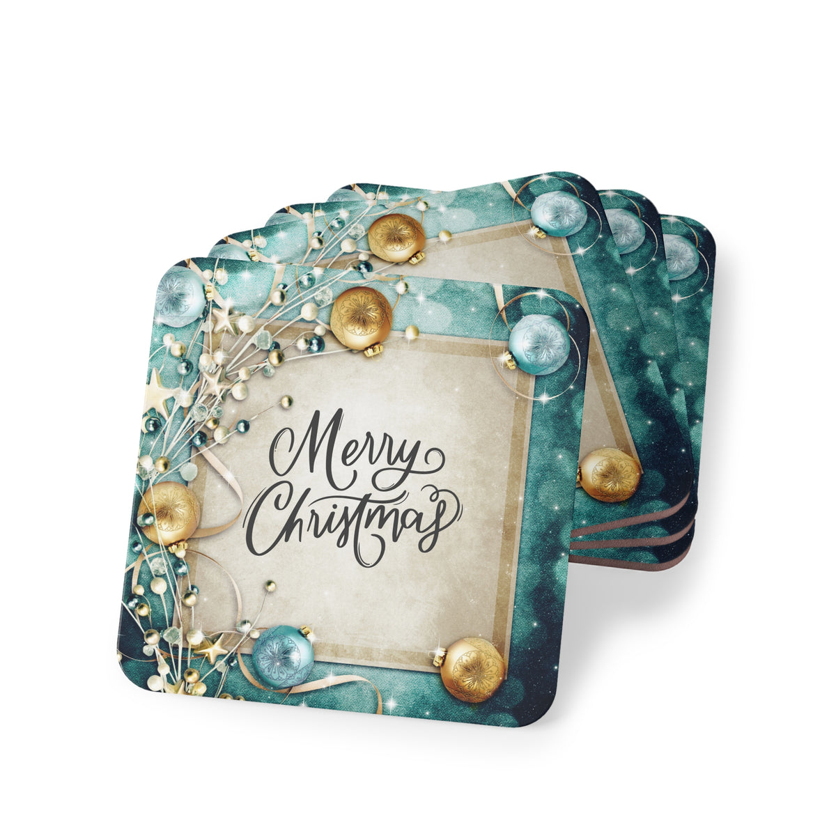 Merry Bauble Christmas Coasters
