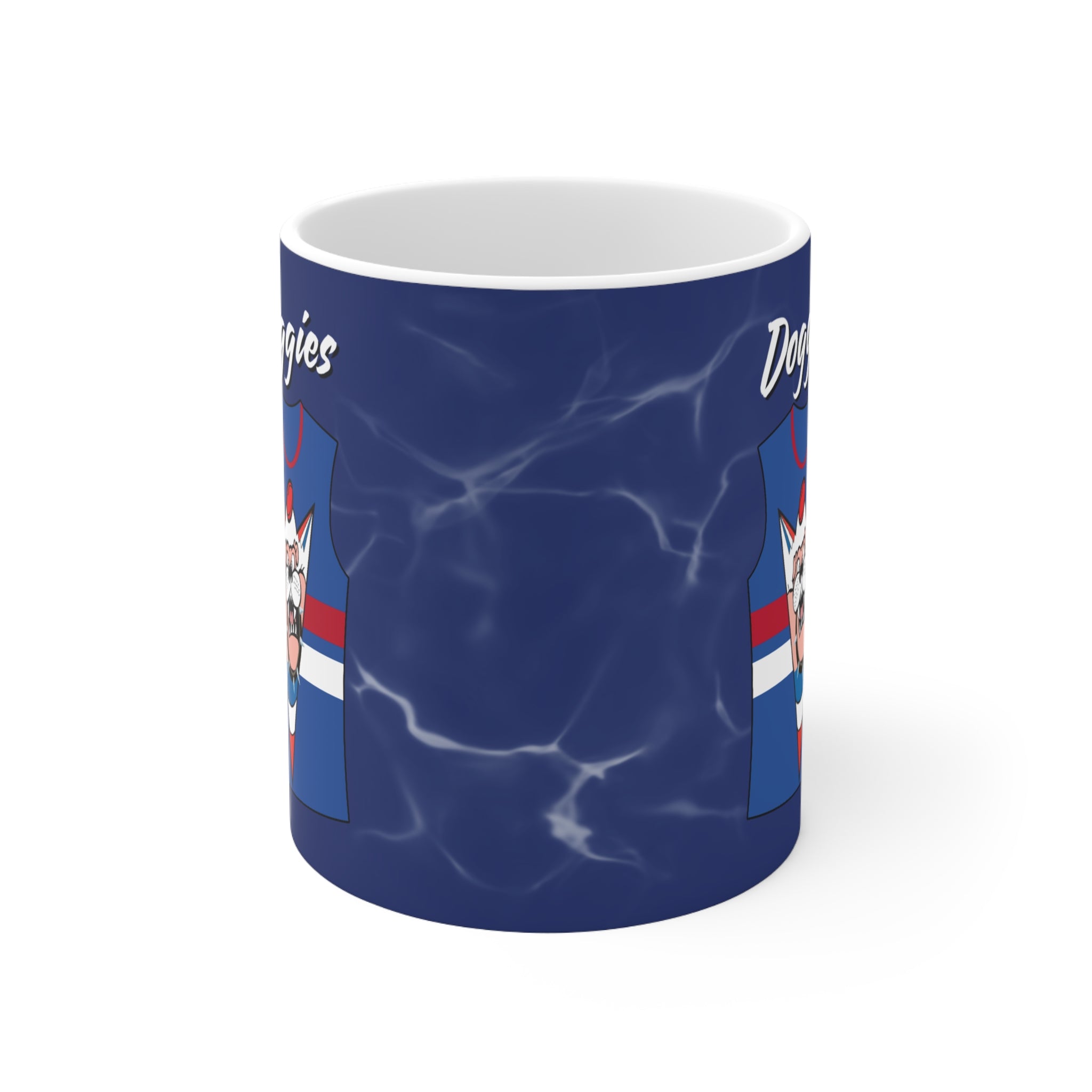 The Doggies- Football Mug