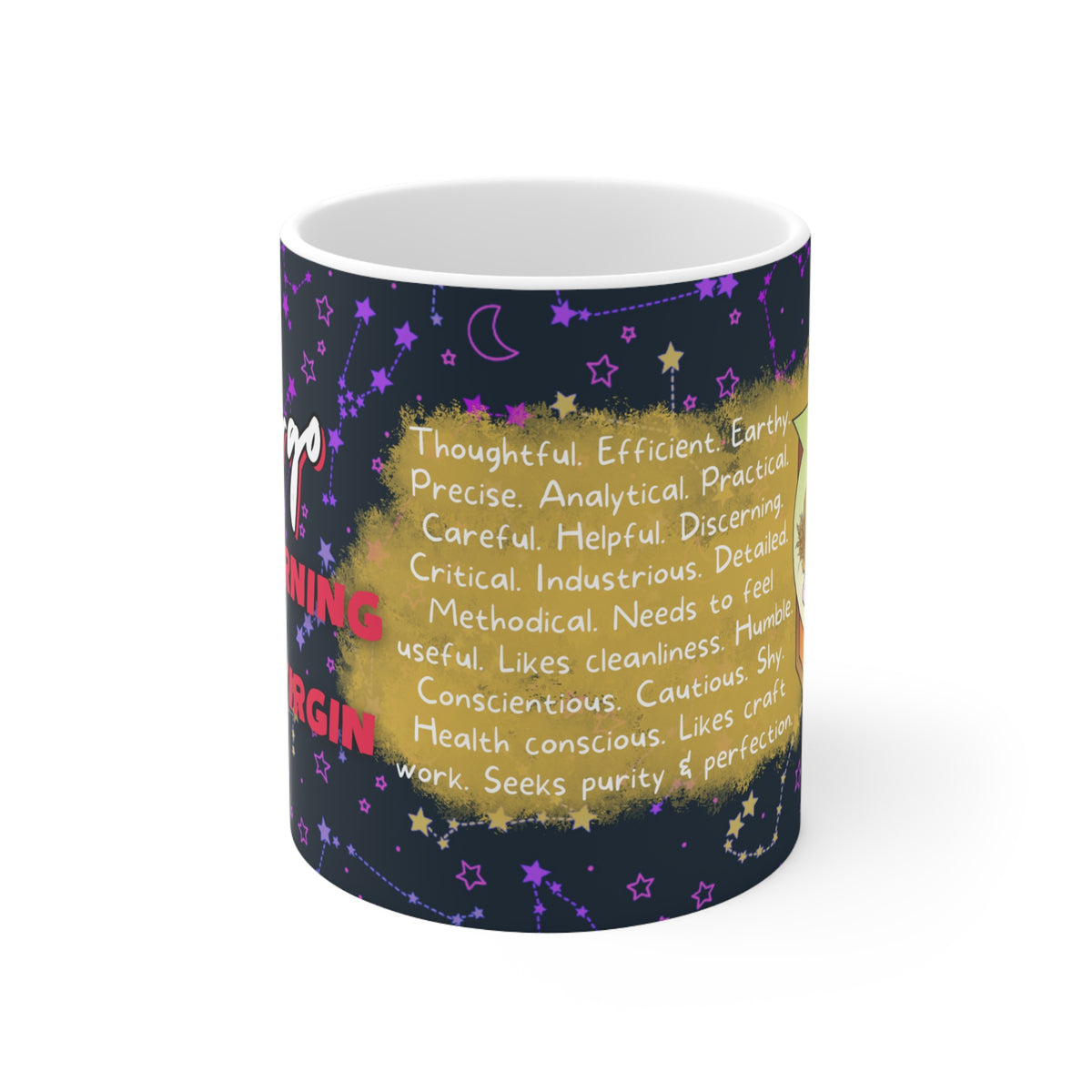 Virgo Zodiac Mug - Practical and Insightful