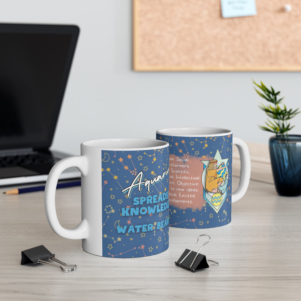 Aquarius Zodiac Mug - Innovative and Visionary