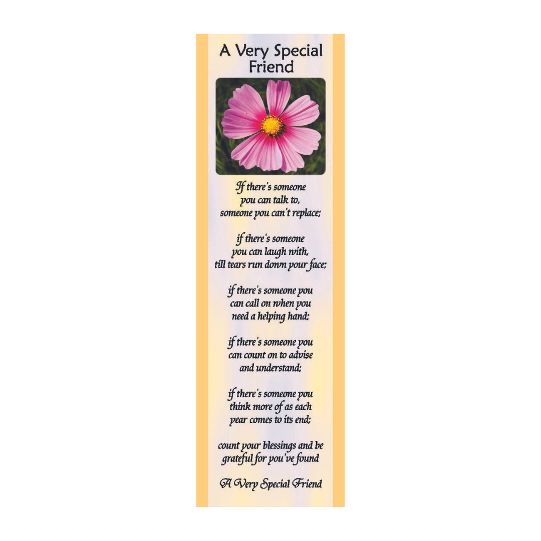 A Very Special Friend - Treasured Friendships Bookmark