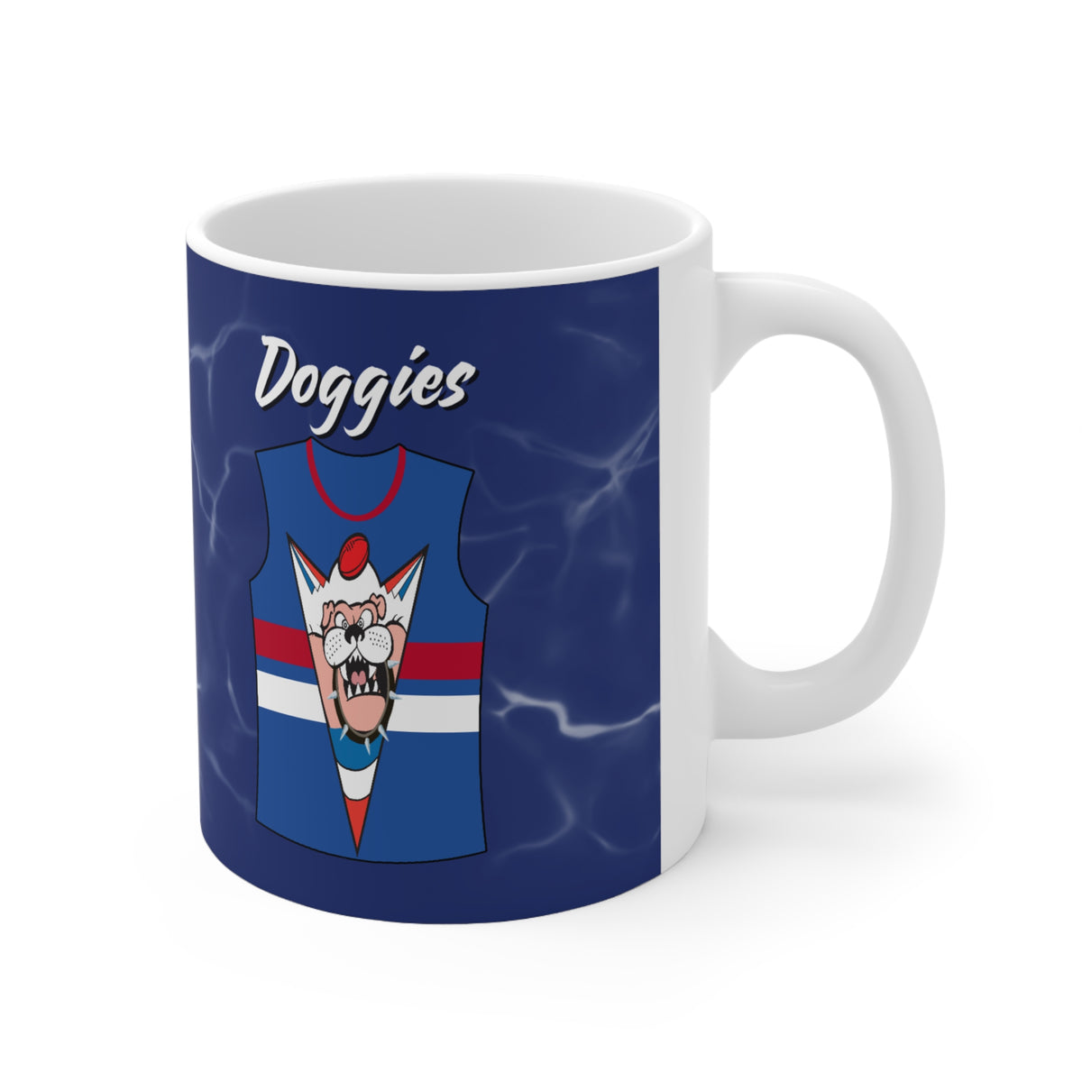 The Doggies- Football Mug