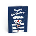Cats Whiskers - Football Birthday Card
