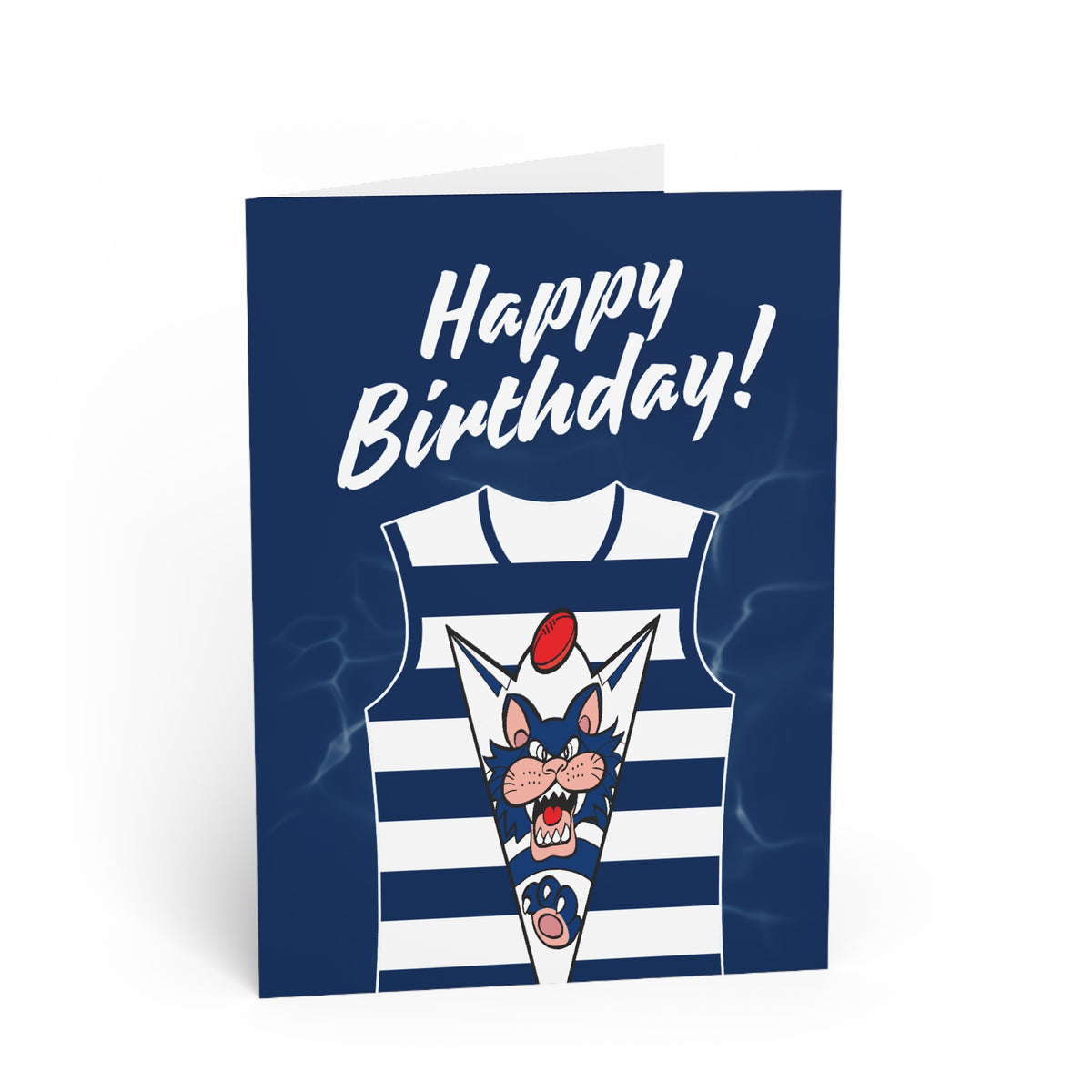 Cats Whiskers - Football Birthday Card