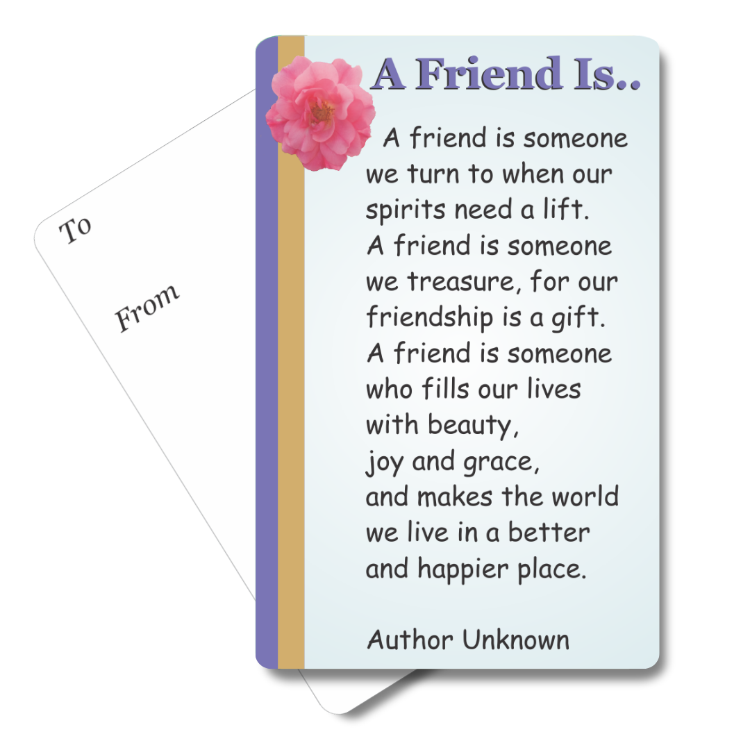 A Friend Is Mini Pocket Card