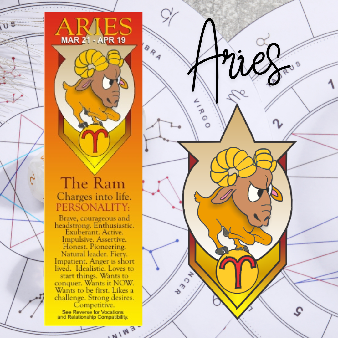 Aries Zodiac Bookmark - The Ram