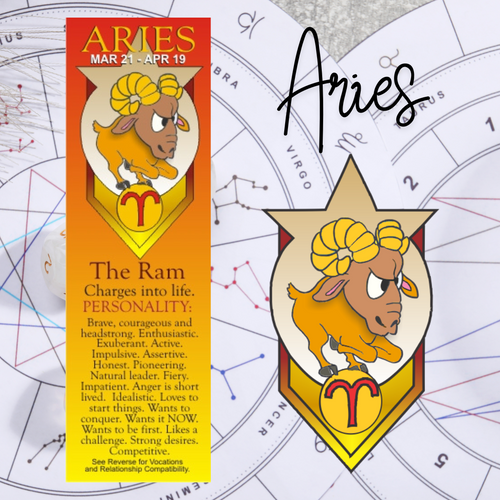 Aries Zodiac Bookmark - The Ram