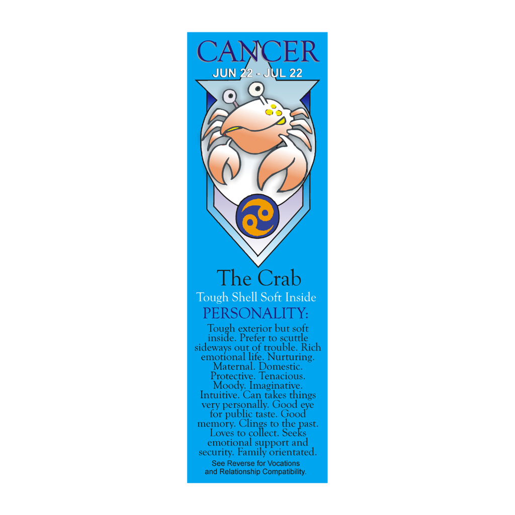 Cancer Zodiac Bookmark - The Crab