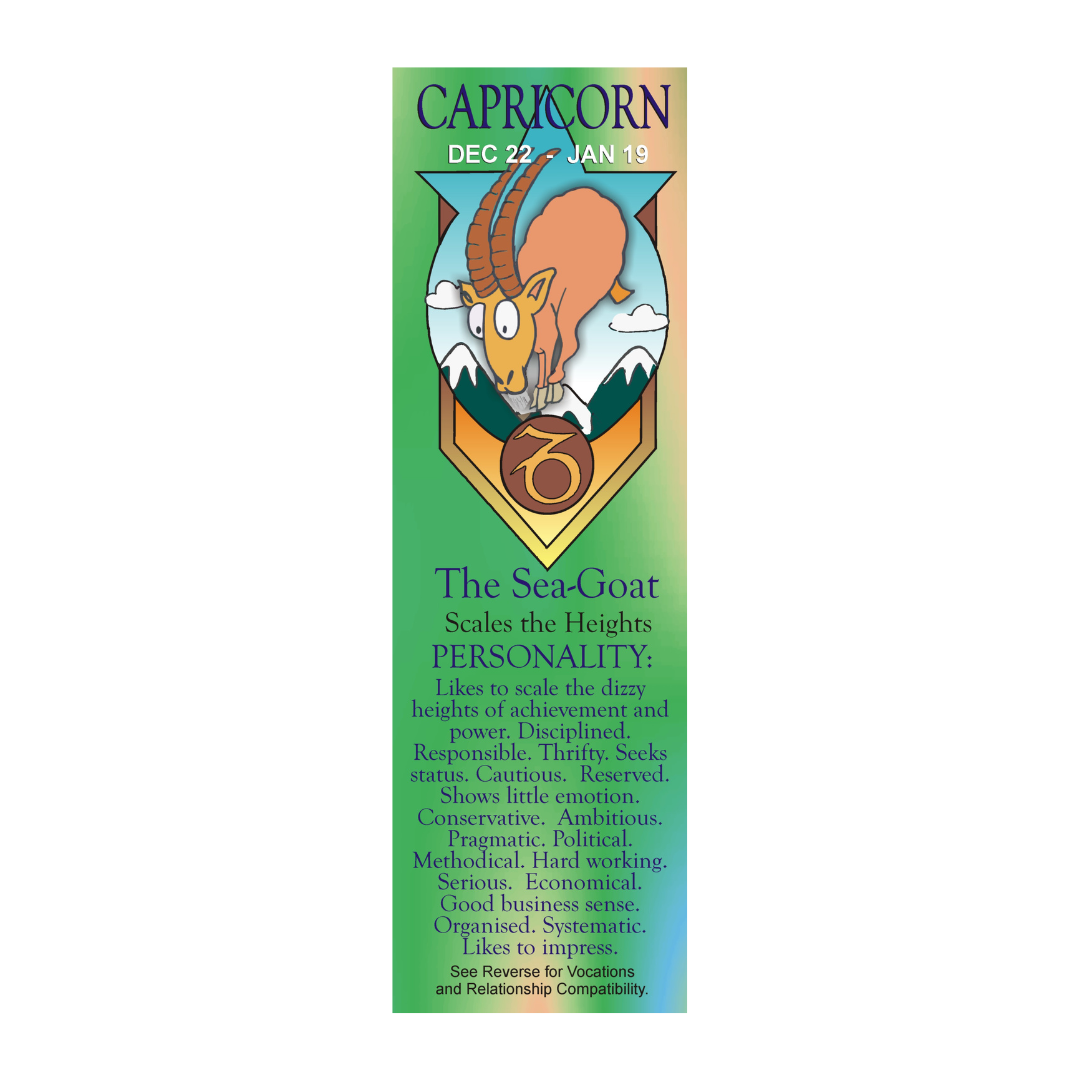 Capricorn Zodiac Bookmark - The Goat