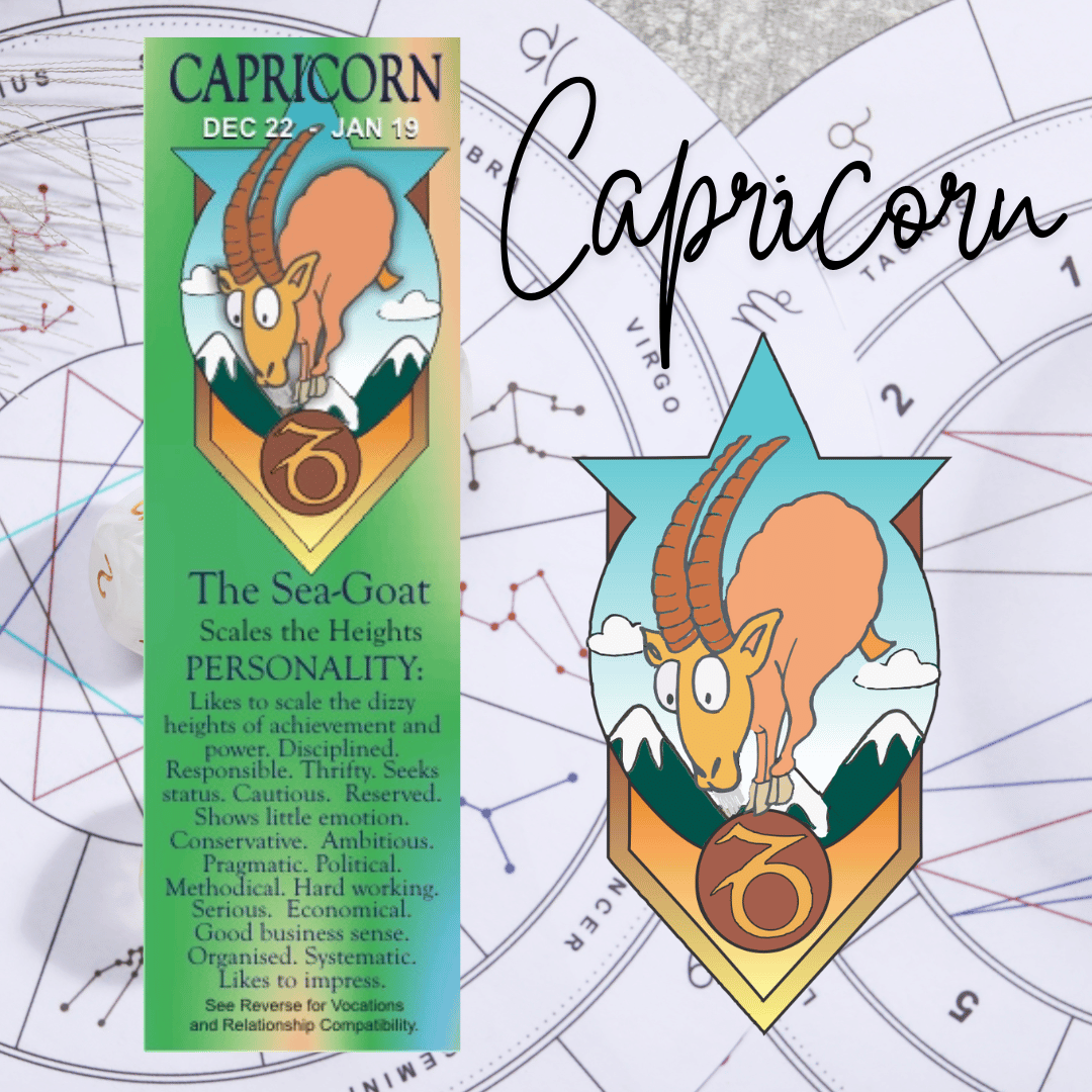 Capricorn Zodiac Bookmark - The Goat