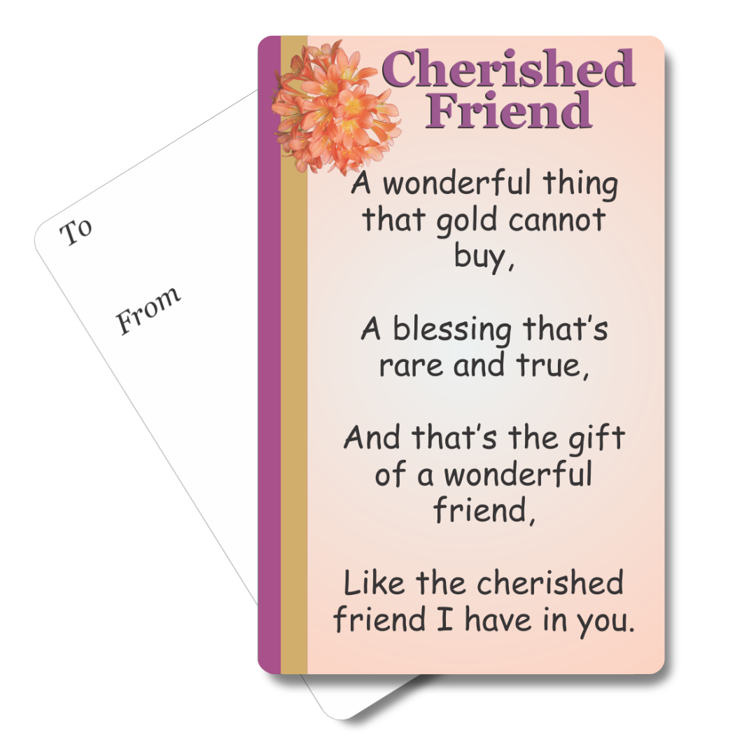 Cherished Friend Mini Pocket Card
